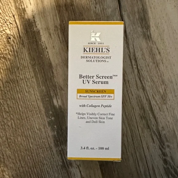 Kiehl's Better Screen UV Serum - White and Gold - Picture 1 of 5